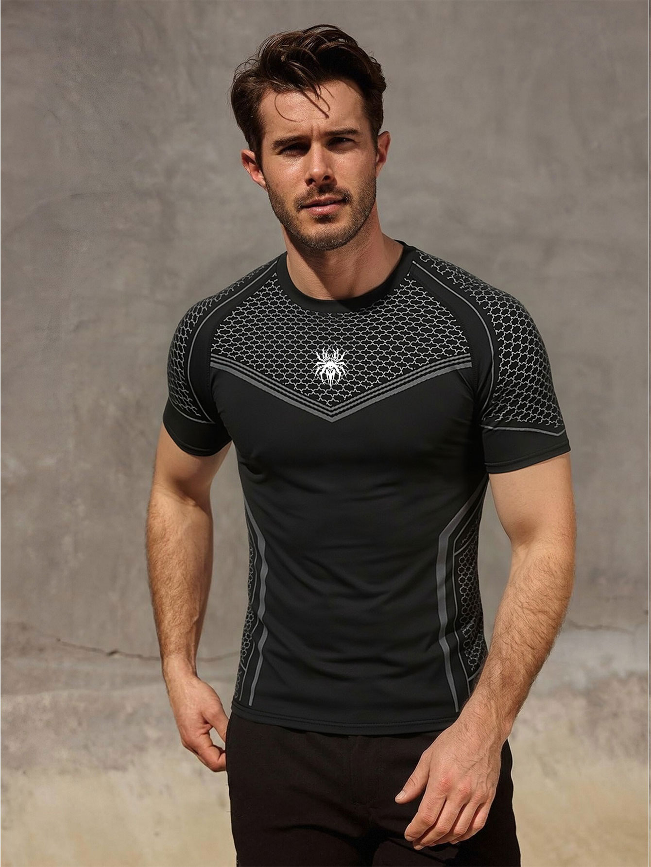 Gym Hub Printed Men's Compress - огляд і ціна Outdoor Sport.Hub