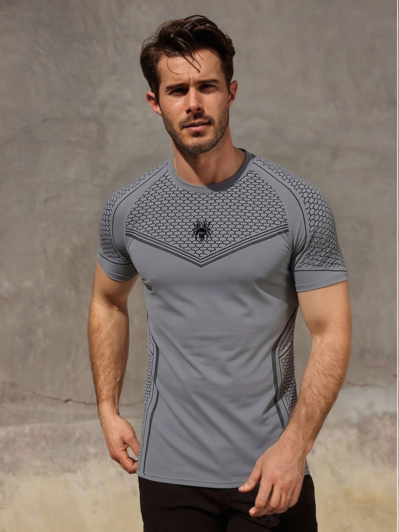 Gym Hub Printed Men's Compress - огляд і ціна Outdoor Sport.Hub
